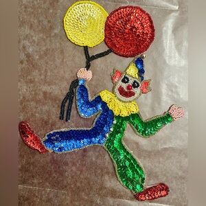 Vintage Clown Appliqué